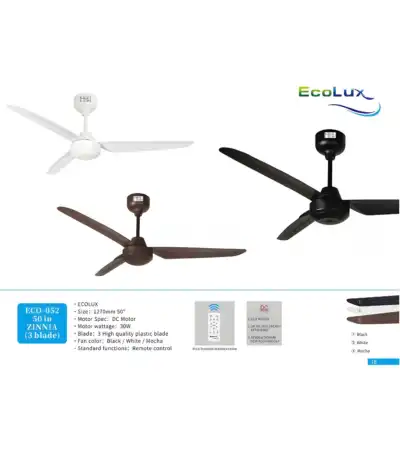 ECO-052 50in ZINNIA (3 BLADE)